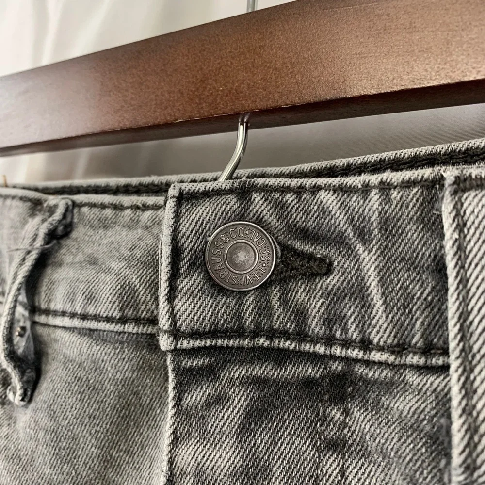 Levi's‎ 502 Taper Jeans Mens 31x30 (30x28)Grey Stretch Denim 502-0342